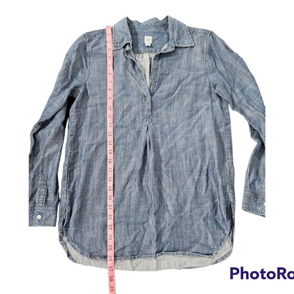 Gap Boyfriend Tencel Tunic Top - Picture 4 of 6